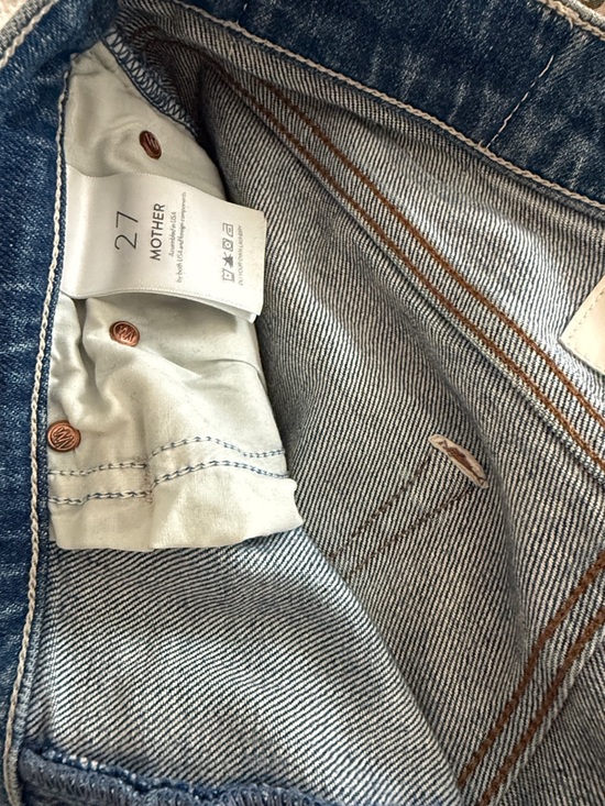 MOTHER Denim - MOTHER Jeans - Medium Blue with Copper Stitching